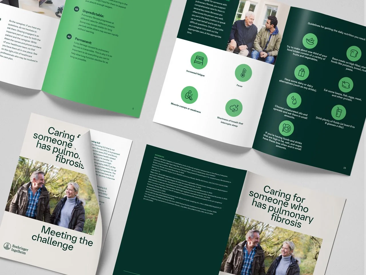 Nurse Connect caregiver-facing brochure — warmer, more open layout with practical guidance for caregivers